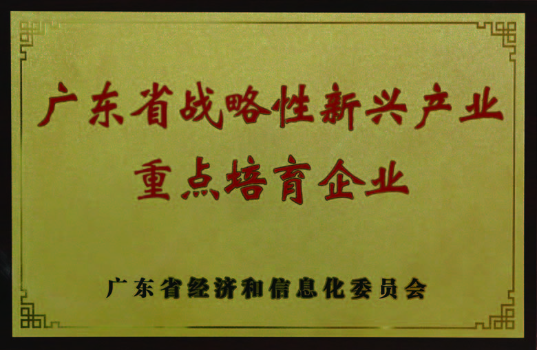 廣東省戰略性新興産業重點培育企業